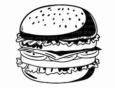 Image result for Cut in Half Cheeseburger SVG