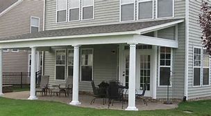 Image result for Covered Back Porch Steps