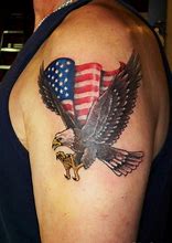 Image result for Eagle Tattoo Outline Flag