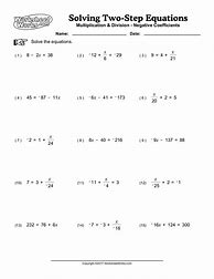 Image result for How to Solve Two Step Equations