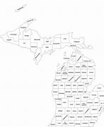 Image result for Michigan Map with County Names