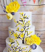 Image result for Yellow Flower Birthday Cake