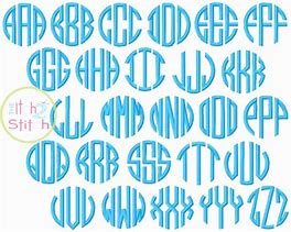 Image result for Free Embroidery Monogram Fonts