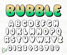 Image result for Bubble Font On Cricut