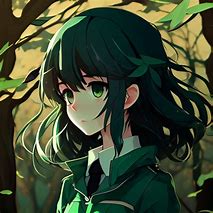 Image result for Green Anime PFP