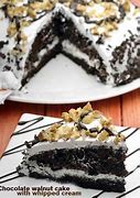 Image result for Chocolate Walnut Cream Cake