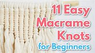 Image result for Basic Macrame Knots