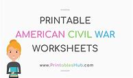 Image result for American Civil War Printable Worksheets