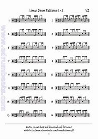 Image result for Drum Roll Sheet Music