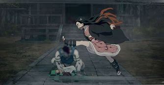 Image result for Nezuko Kicking