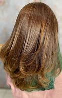 Image result for Brown and Neon Green Hair