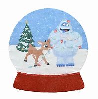 Image result for Retro TV Snow Globe Rudolph