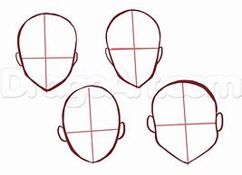 Image result for Anime Head Base Drawing