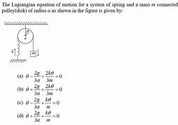 Image result for Lagrangian Equation of Motion