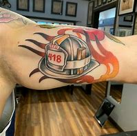 Image result for Small Firefighter Tattoos