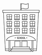 Image result for School Clip Art Black and White Outline