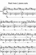 Image result for Past Lives Guitar Notation