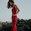 Image result for Red Gowns Evening Wear