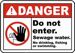 Image result for Do Not Enter Water Sign