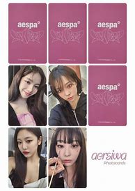 Image result for All Aespa Photo Card Template