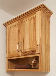 Image result for Pine Wood Over the Toilet Cabinet