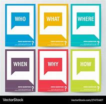 Image result for Who What/When Where Why/How Chart