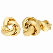 Image result for Yellow Gold and Blue Stone Earrings