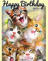 Image result for Happy Birthday Cat Card