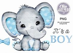 Image result for Baby Boy Blue Elephant Clip Art