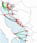 Image result for Croatia Ferry Map