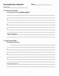 Image result for Paragraph Outline Template