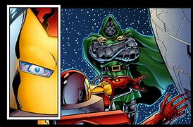 Image result for Dr. Doom vs Iron Man