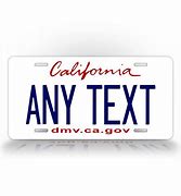 Image result for California State License Plate