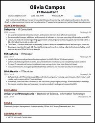 Image result for Consulting Resume Examples