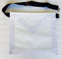 Image result for Blank White Masonic Apron