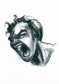 Image result for Screaming Face Art