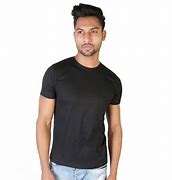 Image result for Men's Plain Black T-Shirt