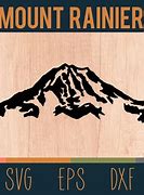 Image result for Mount Rainier Outline