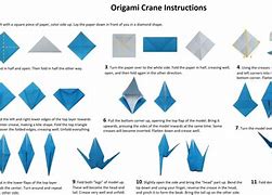 Image result for Origami Crane Steps