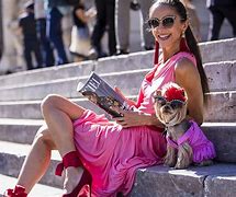 Image result for Woman Dress W Pooch