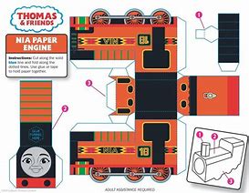 Image result for Papercraft 3D Model Indonesian Train