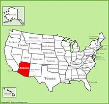 Image result for Arizona State Map AZ