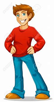 Image result for Cartoon Person Standing Half Body