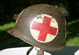 Image result for WWII Medic Helmet