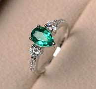 Image result for Boho Emerald Pear-Shaped Engagement Ring