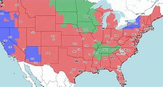 Image result for NFL Week 5 Coverage Map