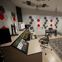 Image result for Hexagon Sound Panels Gaming Setup