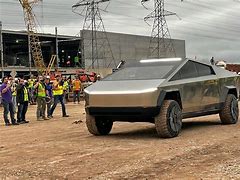 Image result for Cybertrucks at Giga Texas