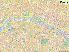 Image result for Paris France City Center Map