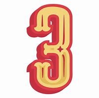 Image result for Number 3 Lettering Small